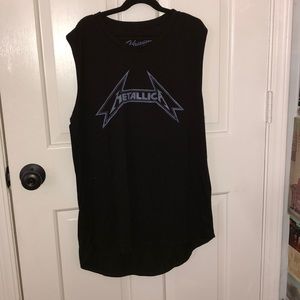 Black Metallica Tank Top